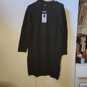 Dalia Black Sweater Dress